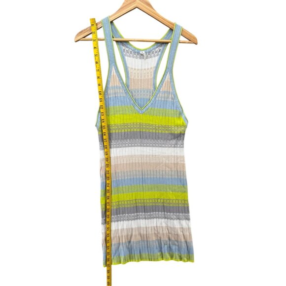 Daily Practice Anthropologie Tuvalu Sweater Dress Multicolor Sky Striped Size S - Picture 11 of 15